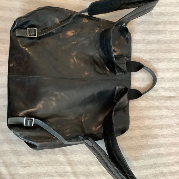 Black leather backpack - Police - Picture 3 of 8